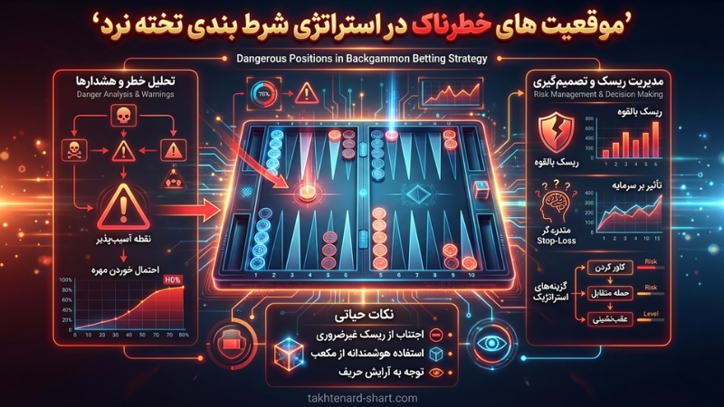 موقعیت های خطرناک در استراتژی شرط بندی تخته نرد