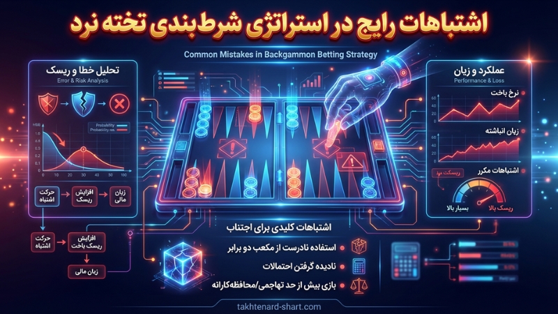 اشتباهات رایج در پیاده سازی استراتژی شرط بندی تخته نرد
