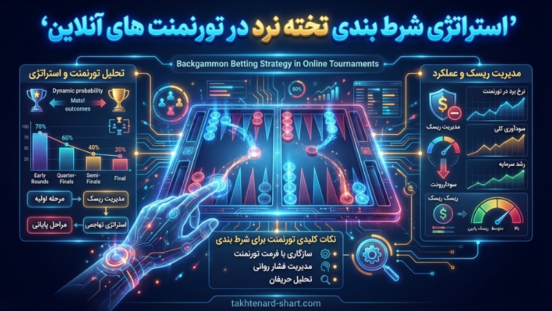 استراتژی شرط بندی تخته نرد در تورنمنت های آنلاین